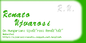 renato ujvarosi business card